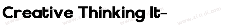 Creative Thinking It字体转换